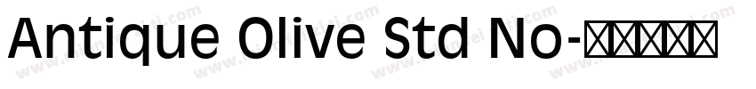 Antique Olive Std No字体转换
